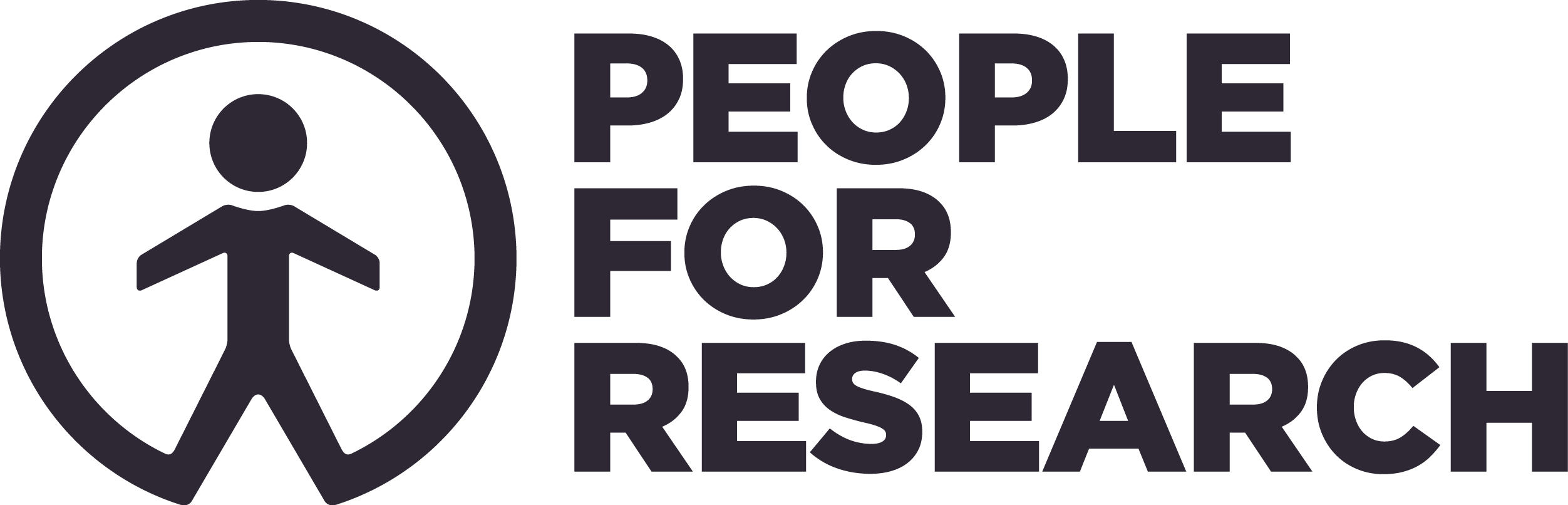 people for research logo